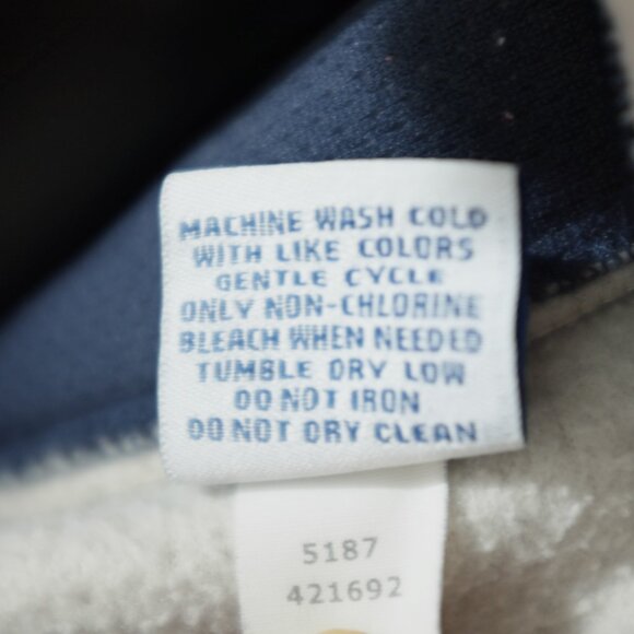 Vintage Old Navy cream sherpa fleece jacket half zip size XL - Picture 12 of 12